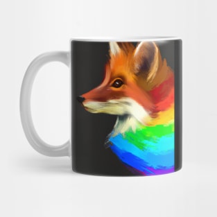 Rainbow Fox Mug